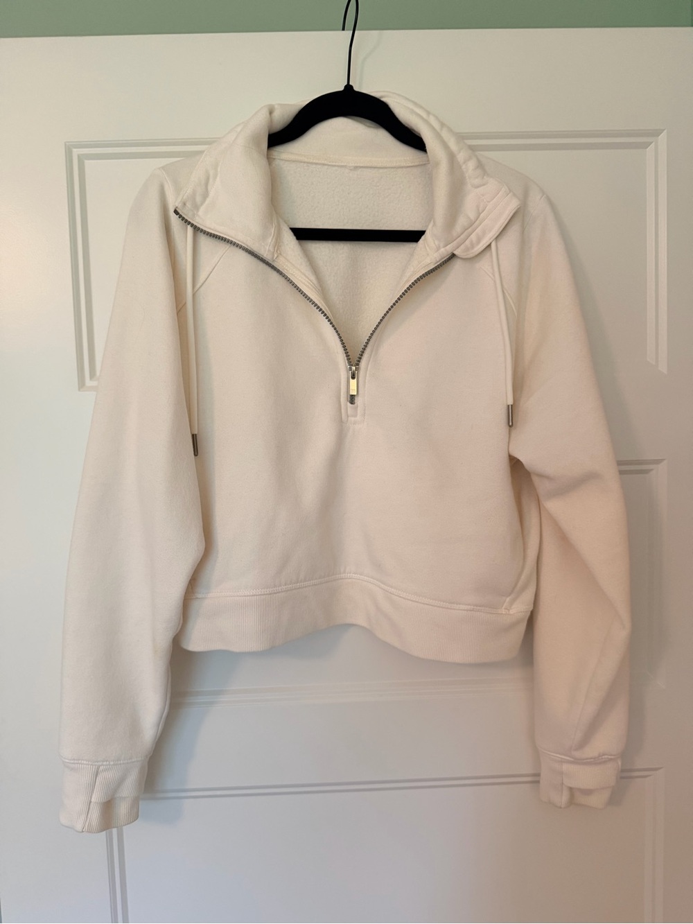 all in motion Cream Half-Zip Pullover Hoodie